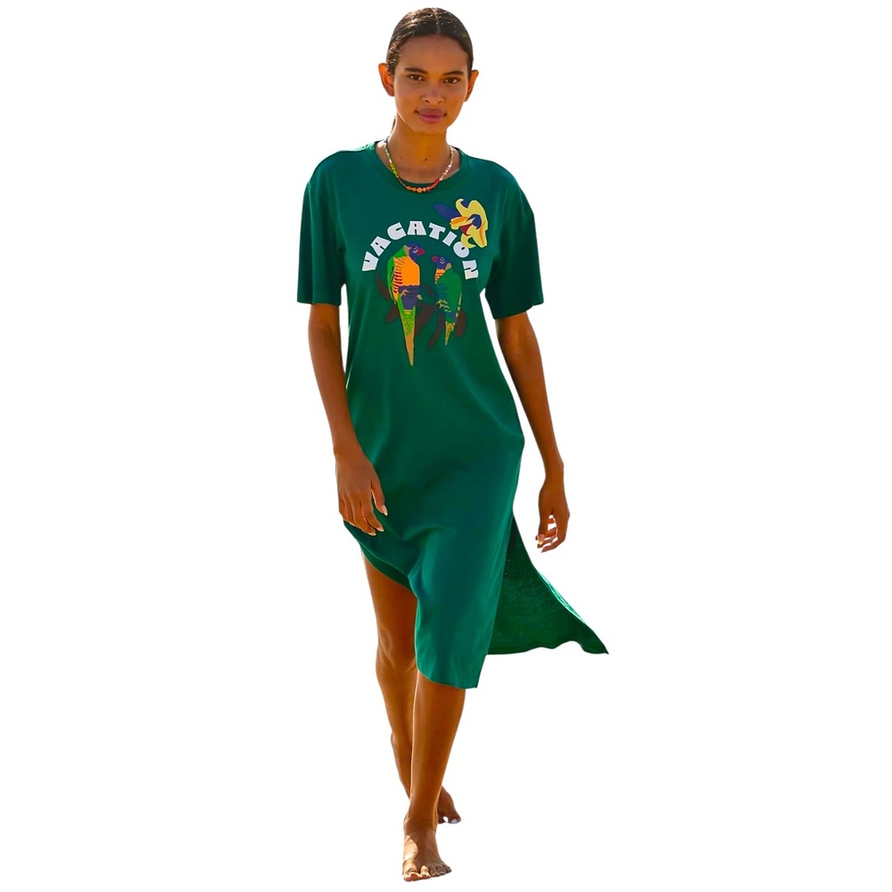 CELANDINE X CLAIRE COLIN FOR ANTHROPOLOGIE T-SHIRT DRESS.